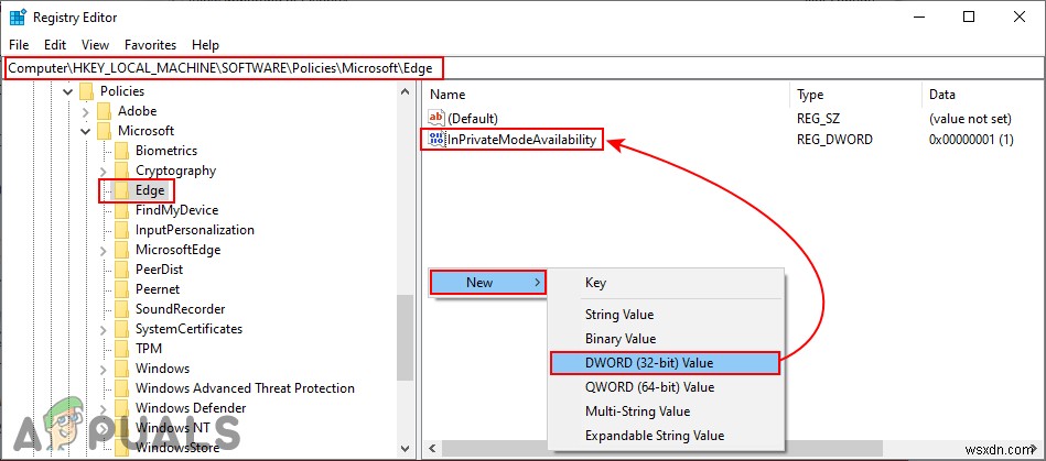 Làm thế nào để tắt tính năng duyệt web riêng tư trong Microsoft Edge? 