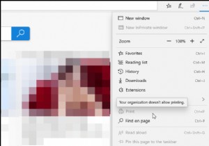 Làm cách nào để tắt tính năng in trong Microsoft Edge trên Windows 10? 