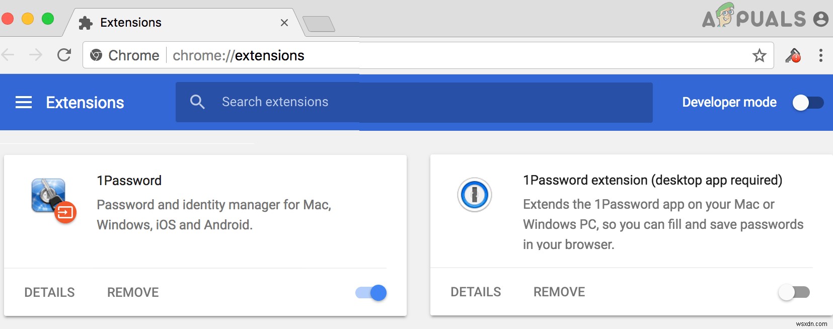 1Password Tiện ích mở rộng Chrome không hoạt động [SOLVED] 