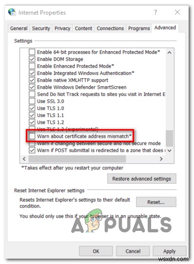 Khắc phục:DLG_FLAGS_SEC_CERT_DATE_INVALID trong Internet Explorer hoặc Edge 