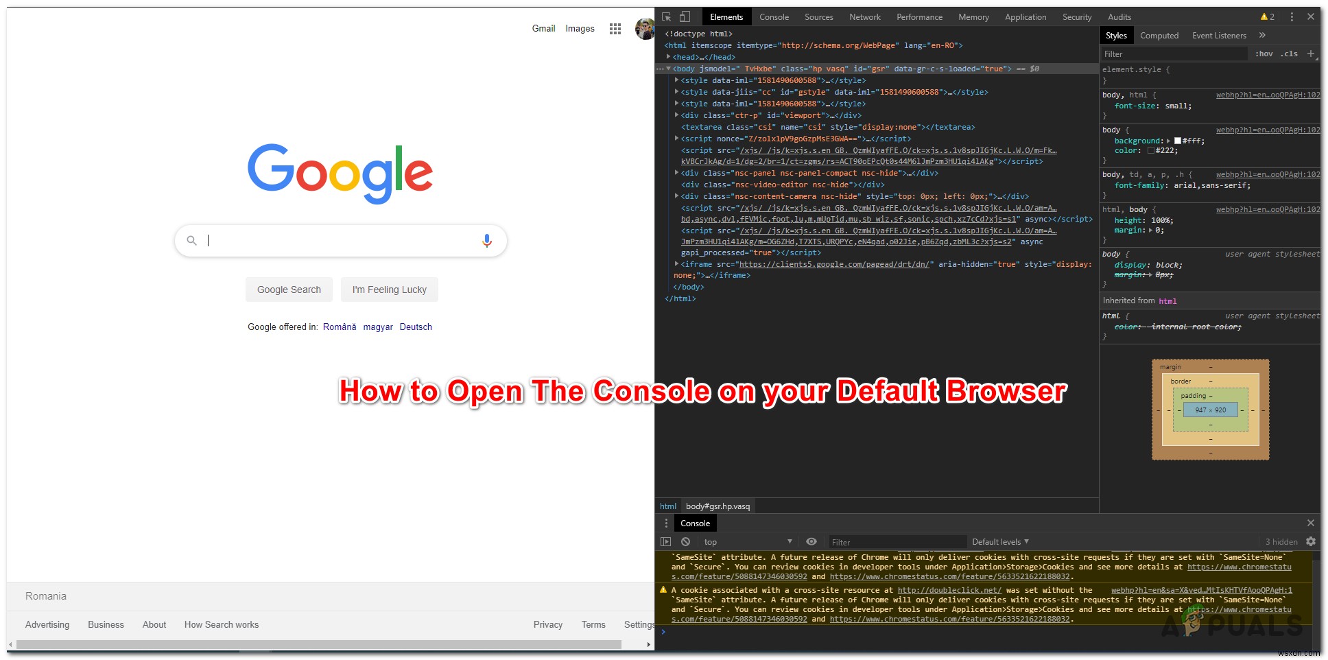 Cách mở Bảng điều khiển Trình duyệt trên Chrome, Safari, Firefox và Edge 
