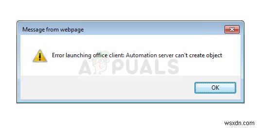 Cách khắc phục lỗi  Máy chủ tự động hóa không thể tạo đối tượng  trên Windows? 