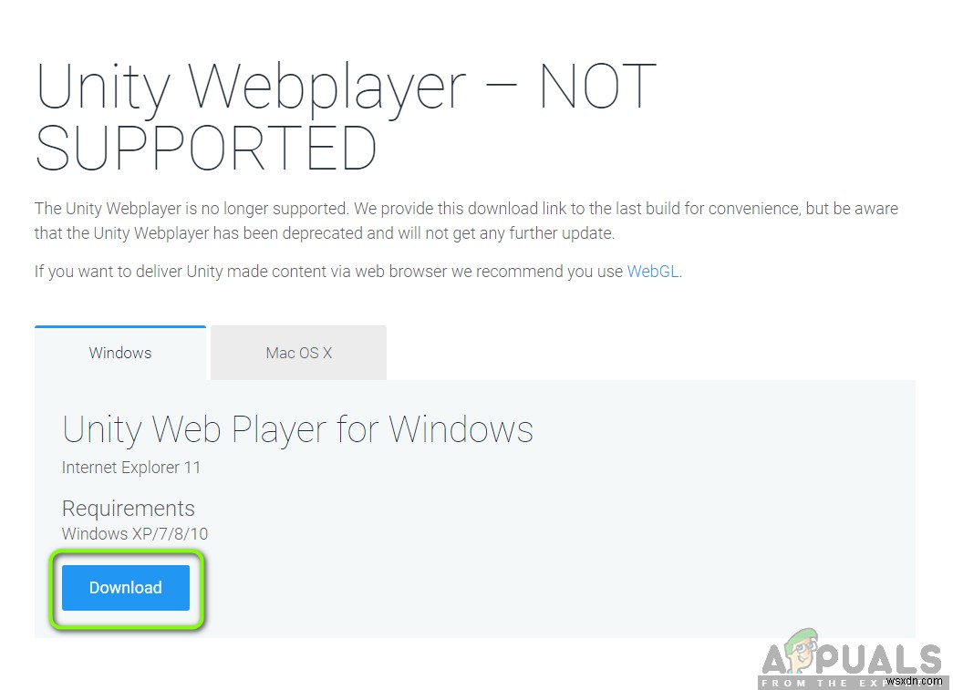 Cách khắc phục Unity Web Player không hoạt động 