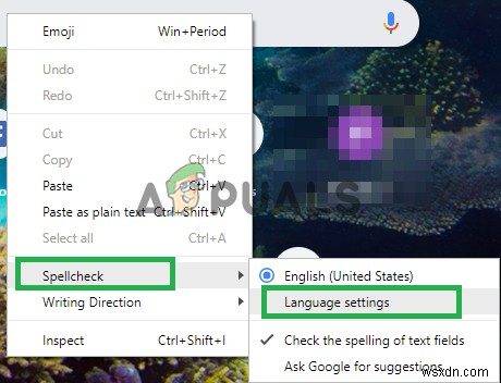 Khắc phục:Kiểm tra chính tả của Chrome không hoạt động 