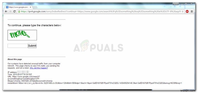 Khắc phục:Hệ thống của chúng tôi đã phát hiện lưu lượng truy cập bất thường từ mạng máy tính của bạn 