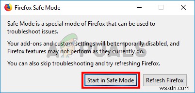 Khắc phục:Firefox sẽ không mở 