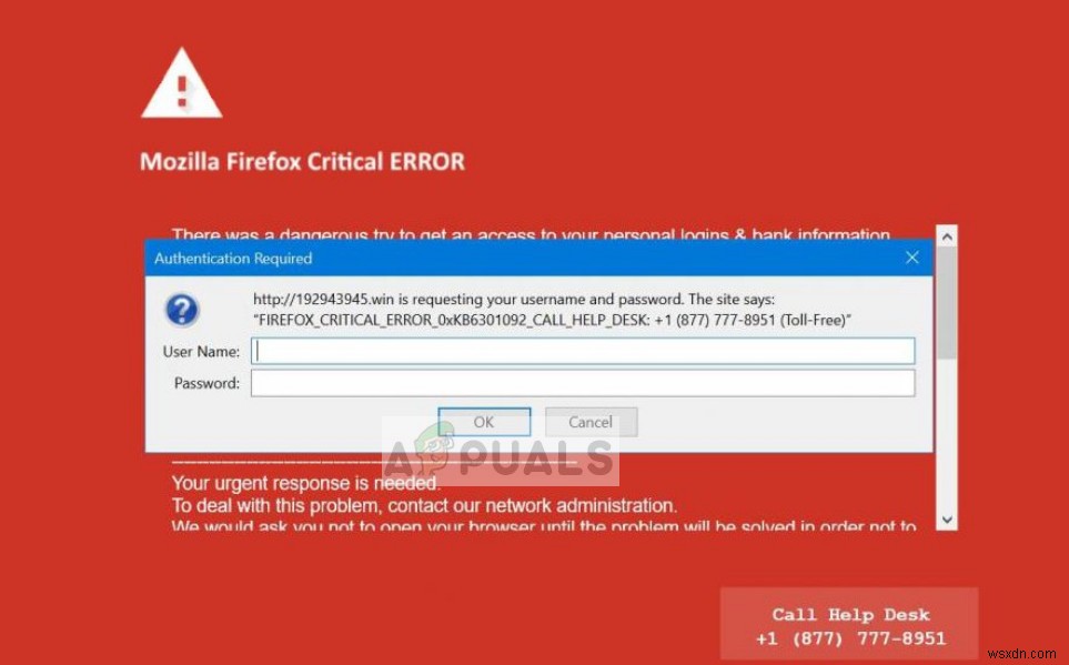 Khắc phục:Lỗi nghiêm trọng của Mozilla Firefox 