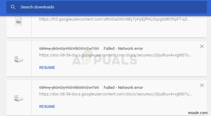 Cách khắc phục  Không thành công - Lỗi mạng  khi tải xuống trên Google Chrome 
