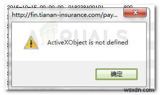 Khắc phục:ActiveXobject không được xác định 