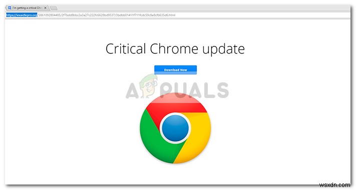 Khắc phục:Lừa đảo cập nhật Chrome nghiêm trọng 
