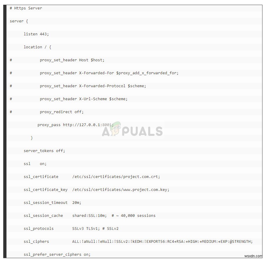 Khắc phục:SSL_ERROR_RX_RECORD_TOO_LONG 