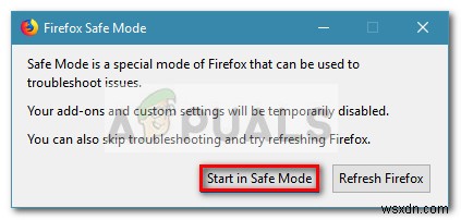 Khắc phục:Firefox không phản hồi 