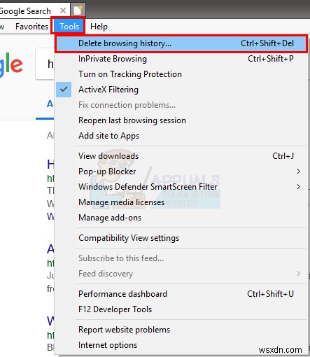 Cách sử dụng ActiveX Filtering trong Internet Explorer 