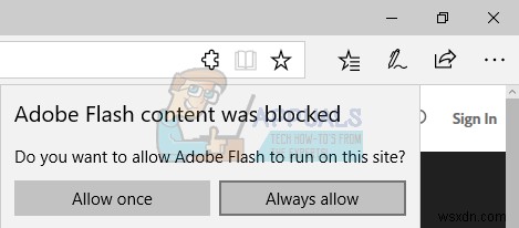 Khắc phục:Flash Player không hoạt động trên Microsoft Edge 