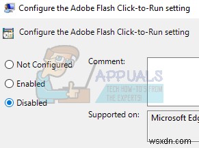 Khắc phục:Flash Player không hoạt động trên Microsoft Edge 