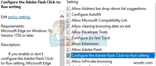 Khắc phục:Flash Player không hoạt động trên Microsoft Edge 