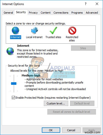 Khắc phục:Internet Explorer đã ngừng hoạt động 