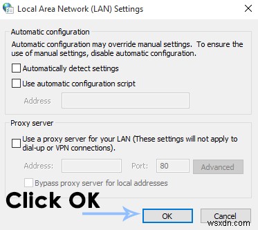 Khắc phục:err_connection_refused trên Google Chrome 