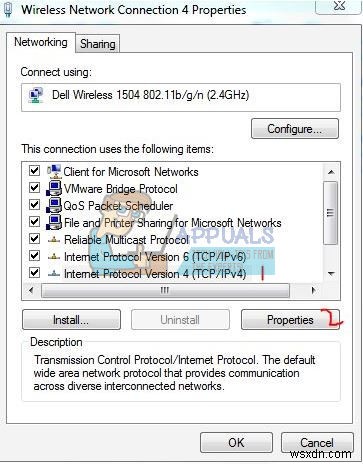 Khắc phục:dns_probe_osystem_bad_config trên Google Chrome 