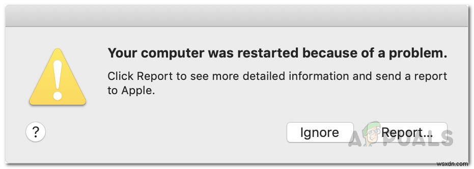 Khắc phục:“Máy tính của bạn đã được khởi động lại do sự cố” trên Mac? 