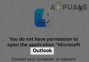 Khắc phục: Bạn không có quyền mở ứng dụng Microsoft Outlook  trên macOS 