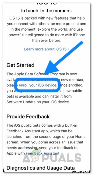 Cách cài đặt iOS 15 Public Beta?