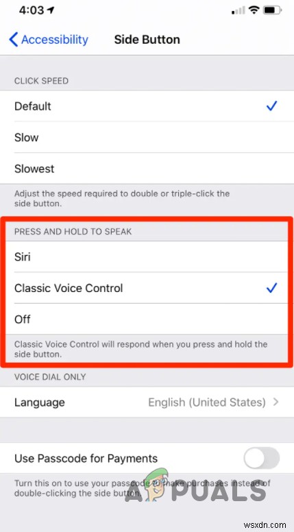 Làm thế nào để Tắt điều khiển bằng giọng nói trên iPhone? 