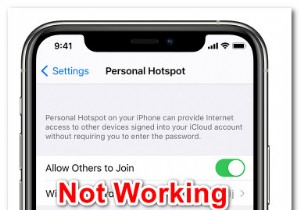 Điểm truy cập cá nhân không hoạt động trên iPhone hoặc iPad? Hãy thử các bản sửa lỗi này 