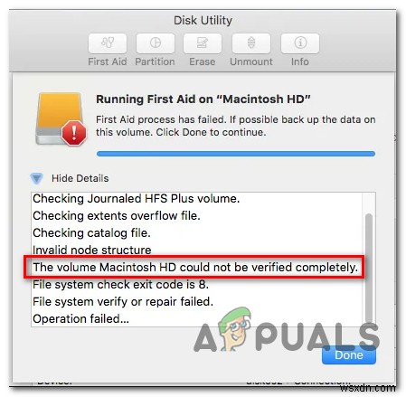 [FIX] Lỗi cấu trúc nút không hợp lệ MAC (Không thể xác minh hoàn toàn) 