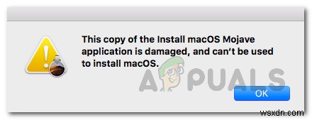 [KHẮC PHỤC] Ứng dụng bị hỏng và không thể sử dụng để cài đặt macOS 