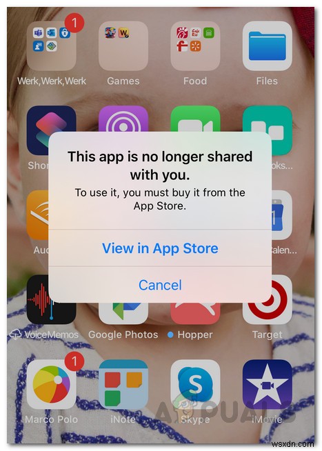 Cách khắc phục Ứng dụng này không còn được chia sẻ với bạn trên iPhone / iPad của bạn 