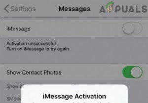 Khắc phục:Kích hoạt iMessage không thành công 