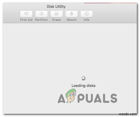 Khắc phục:Disk Utility Wont Load trên MacOS 