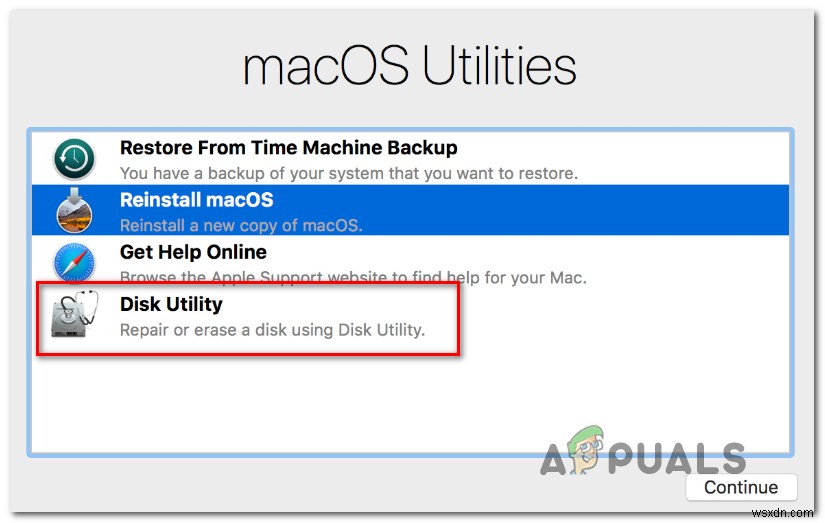 Khắc phục:Disk Utility Wont Load trên MacOS 