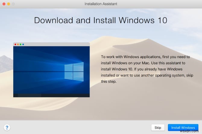 Cách chạy Windows 10 trên macOS 