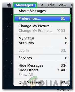 Các bước đăng xuất iMessages trên MacOS 