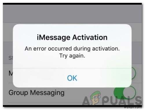 Cách sửa lỗi ‘Đã xảy ra trong quá trình kích hoạt. Thử lại Lỗi trong khi Kích hoạt iMessage / FaceTime? 