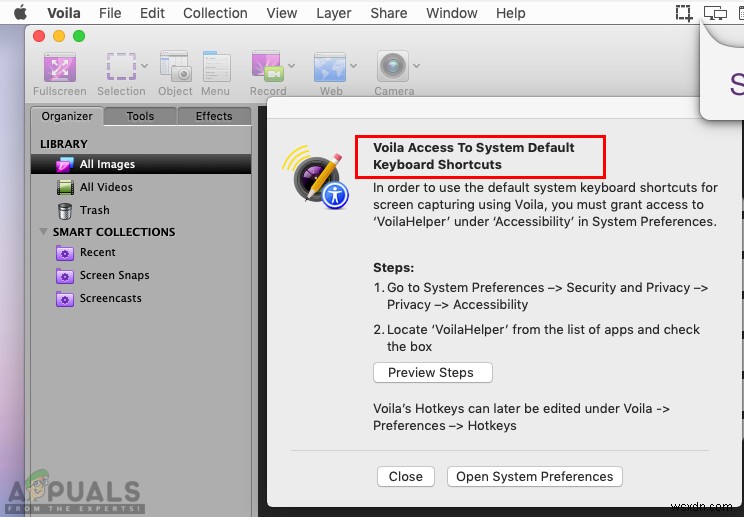 Cách sửa phím tắt Command Shift 4 không hoạt động trên MacOS