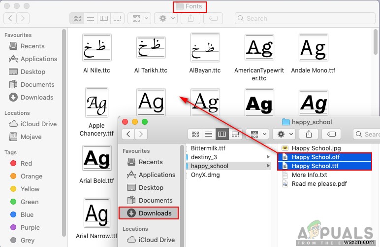 Cách cài đặt Phông chữ trên macOS 