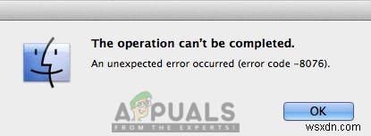 Cách khắc phục  Mã lỗi - 8076  trên macOS 