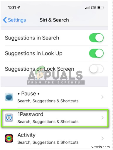 Cách tắt đề xuất Siri chủ động 