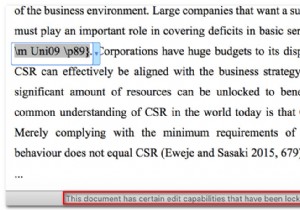 Khắc phục:Tài liệu này có một số khả năng chỉnh sửa nhất định đã bị khóa 