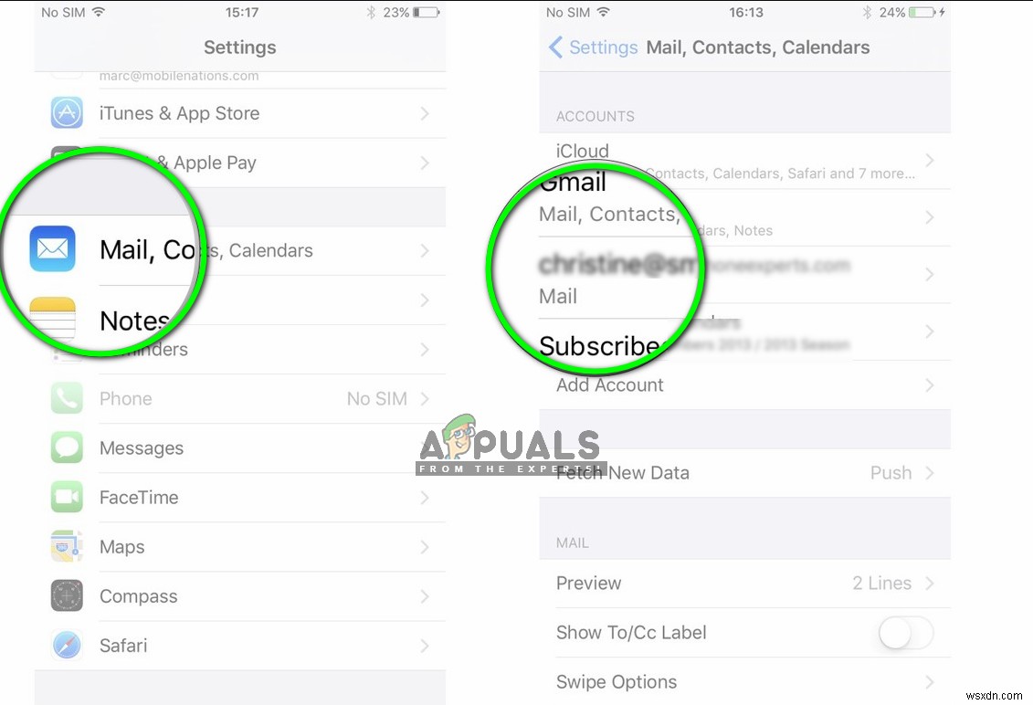 Khắc phục:imap.gmail.com không phản hồi trên iPhone / iPad 