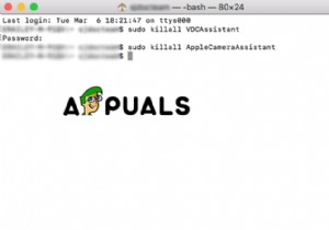 Khắc phục:Không có máy ảnh nào trên MacOS 