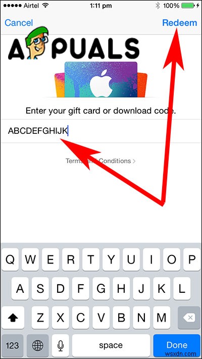 Cách sử dụng thẻ quà tặng iTunes 