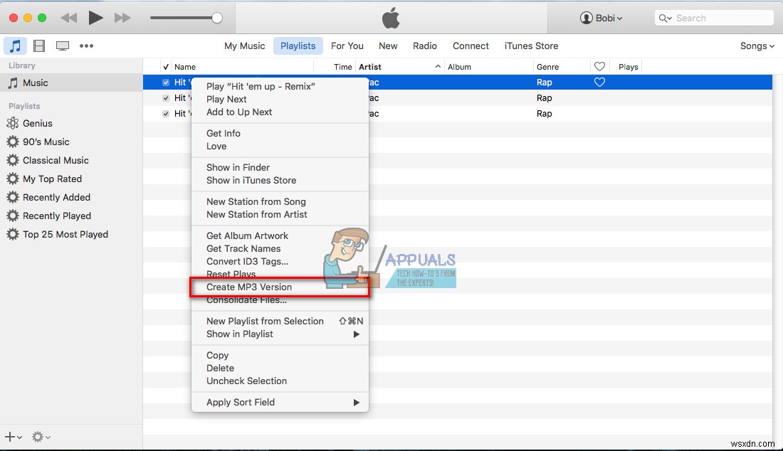 Cách chuyển đổi M4A sang MP3 trên MacOS 