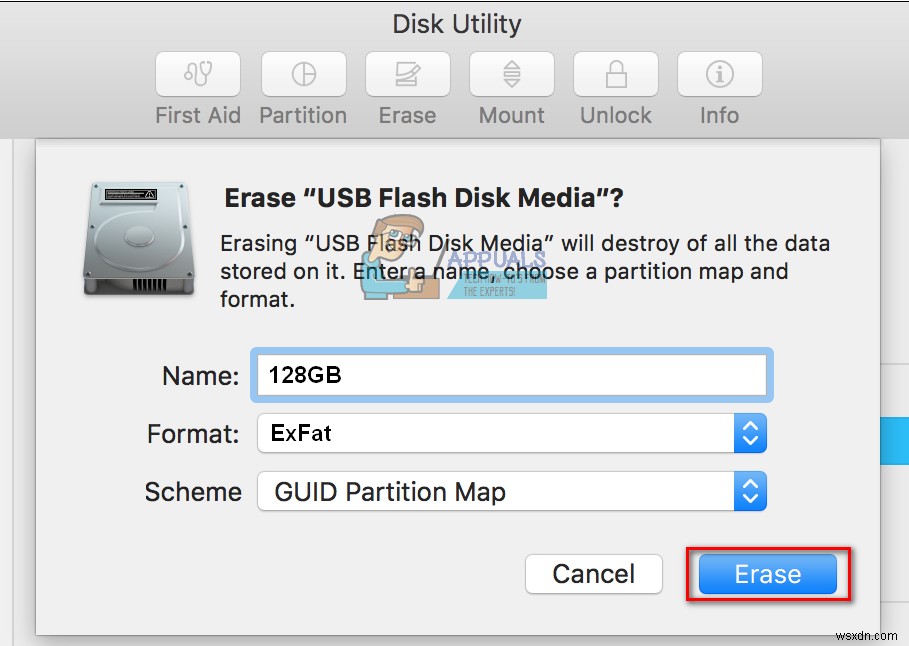 Cách định dạng ổ đĩa Flash trên máy Mac 