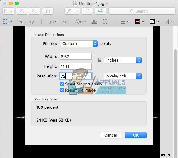Cách giảm kích thước ảnh JPEG trên máy Mac 