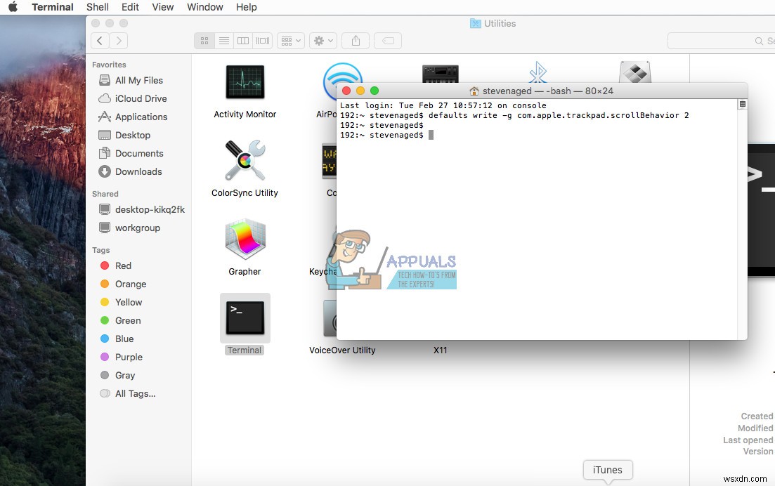 Khắc phục:TrackPad Scroll không hoạt động trên MacOS 