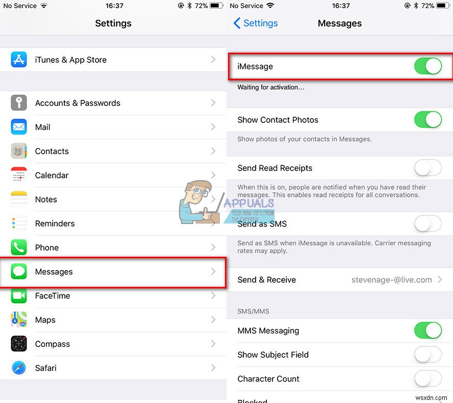 Cách sửa lỗi iMessage hoặc Facetime chờ kích hoạt